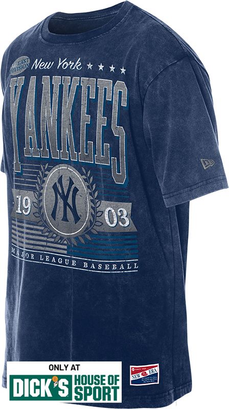 New Era Men's New York Yankees Navy Throwback Oversized T-Shirt