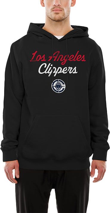 New Era Men's Los Angeles Clippers Black Logo Pullover Hoodie product image