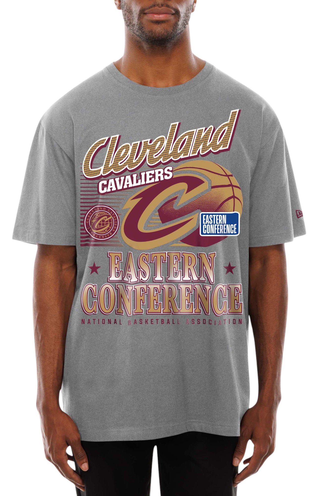 New Era Men's Cleveland Cavaliers Grey Sports Classic T-Shirt product image