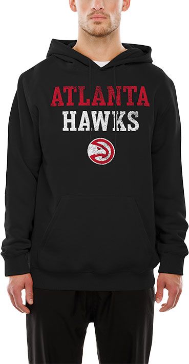 New Era Men's Atlanta Hawks Black Logo Pullover Hoodie product image