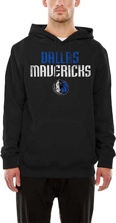 New Era Men's Dallas Mavericks Black Logo Pullover Hoodie product image