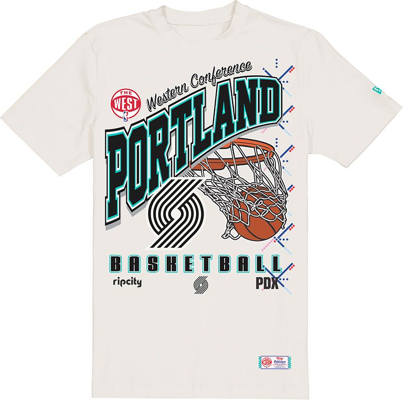 New Era Adult 2025-26 City Edition Portland Trail Blazers Puff Ink T-Shirt product image