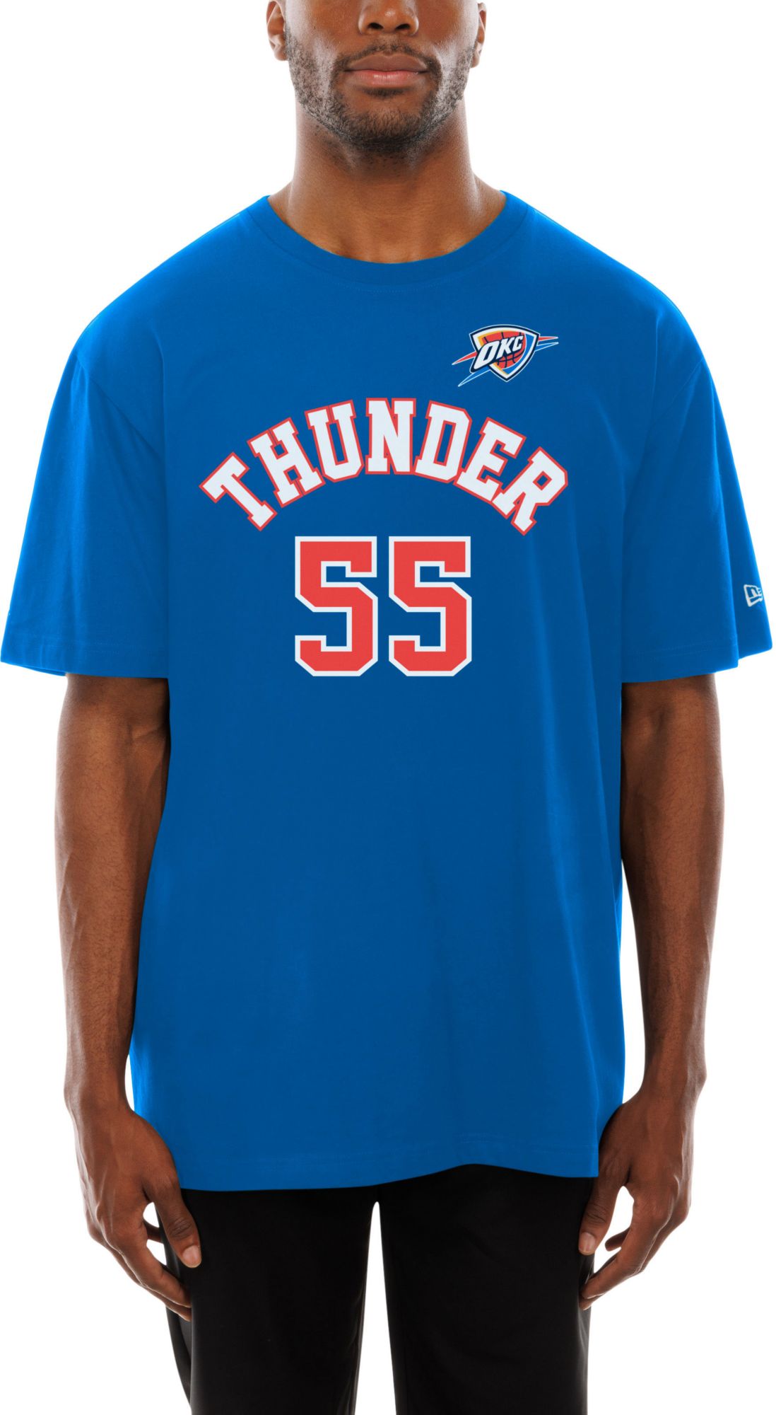 New Era Men's Oklahoma City Thunder Isaiah Hartenstein #55 Blue T-Shirt product image