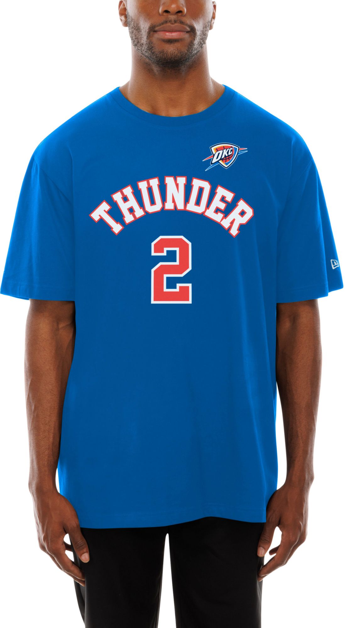 New Era Men's Oklahoma City Thunder Shai Gilgeous-Alexander #2 Blue T-Shirt product image