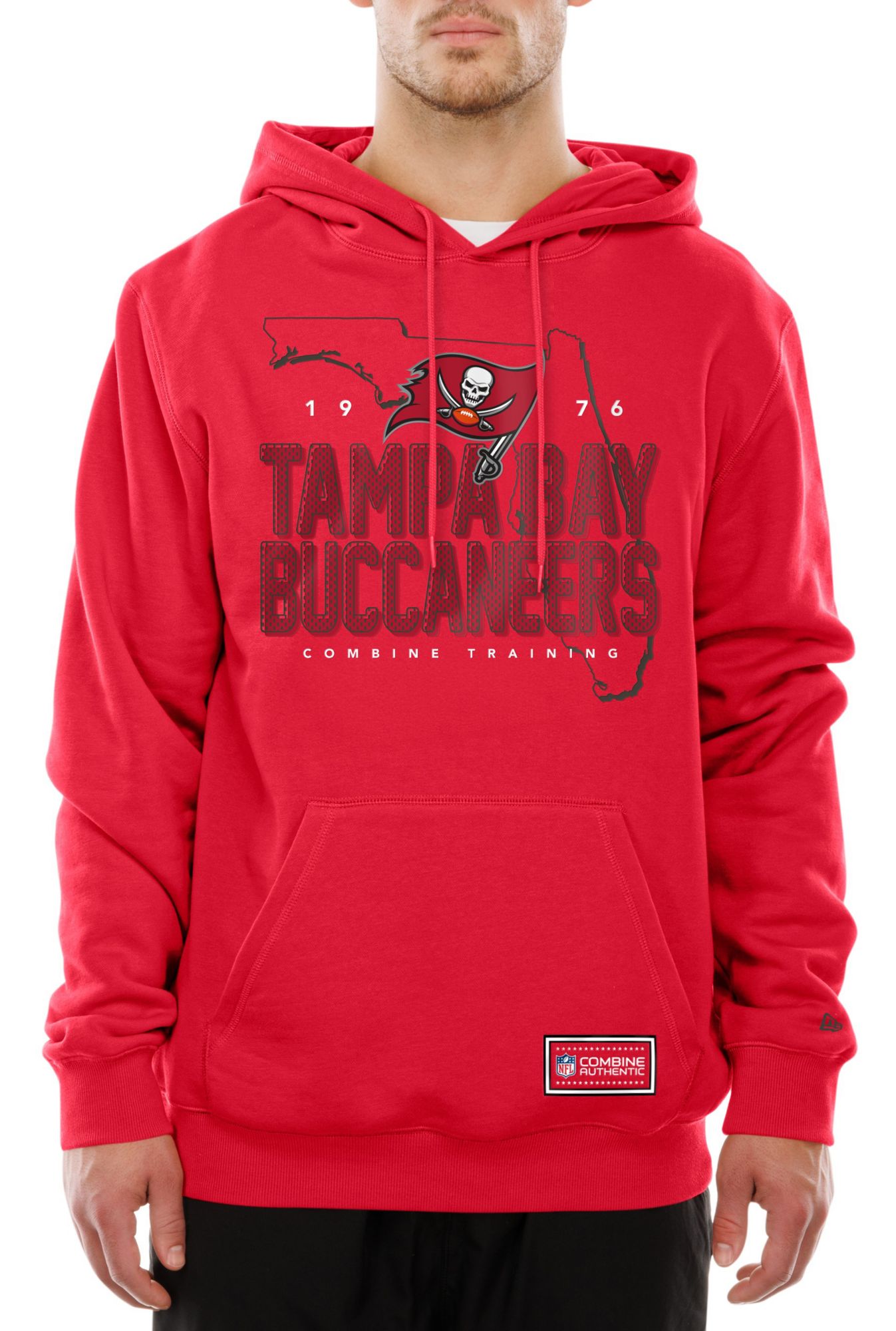 New Era Men's Tampa Bay Buccaneers Red Combine State Pullover Hoodie product image
