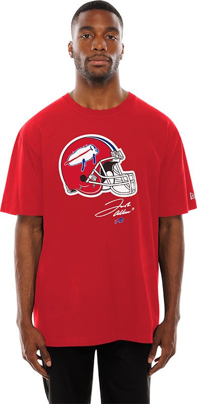 New Era Men's Buffalo Bills Red Billustration Helmet T-Shirt product image