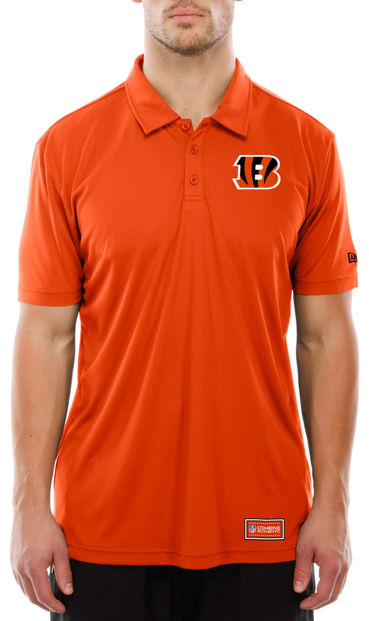 New Era Men's Cincinnati Bengals Orange Combine Polo product image
