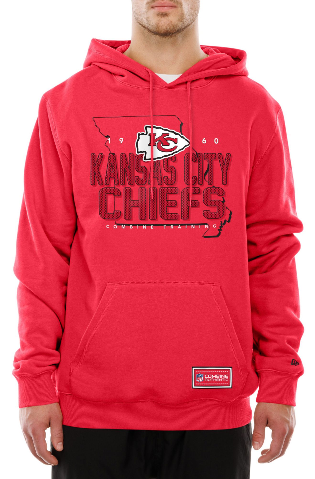 New Era Men's Kansas City Chiefs Red Combine State Pullover Hoodie product image