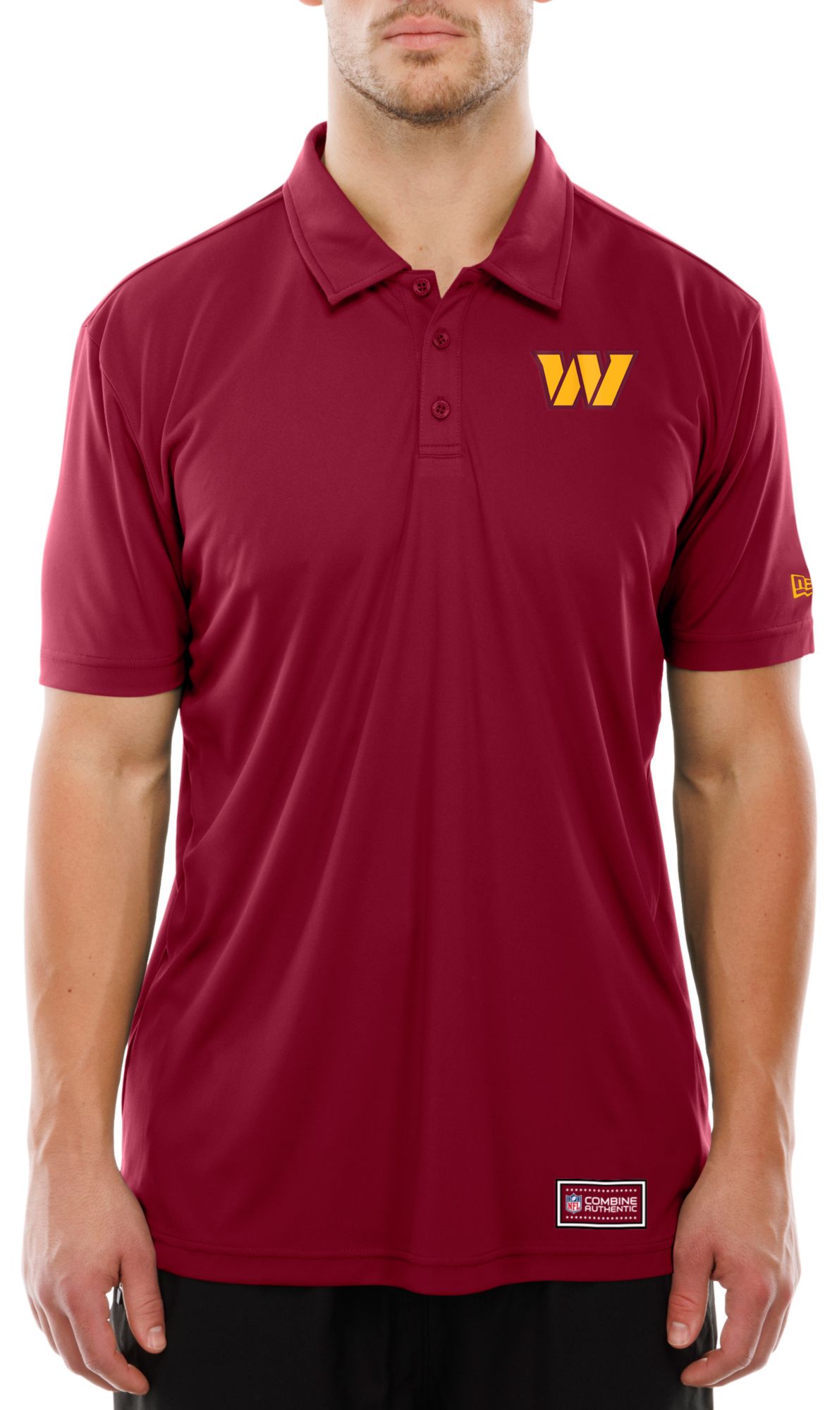 New Era Men's Washington Commanders Dark Red Combine Polo product image