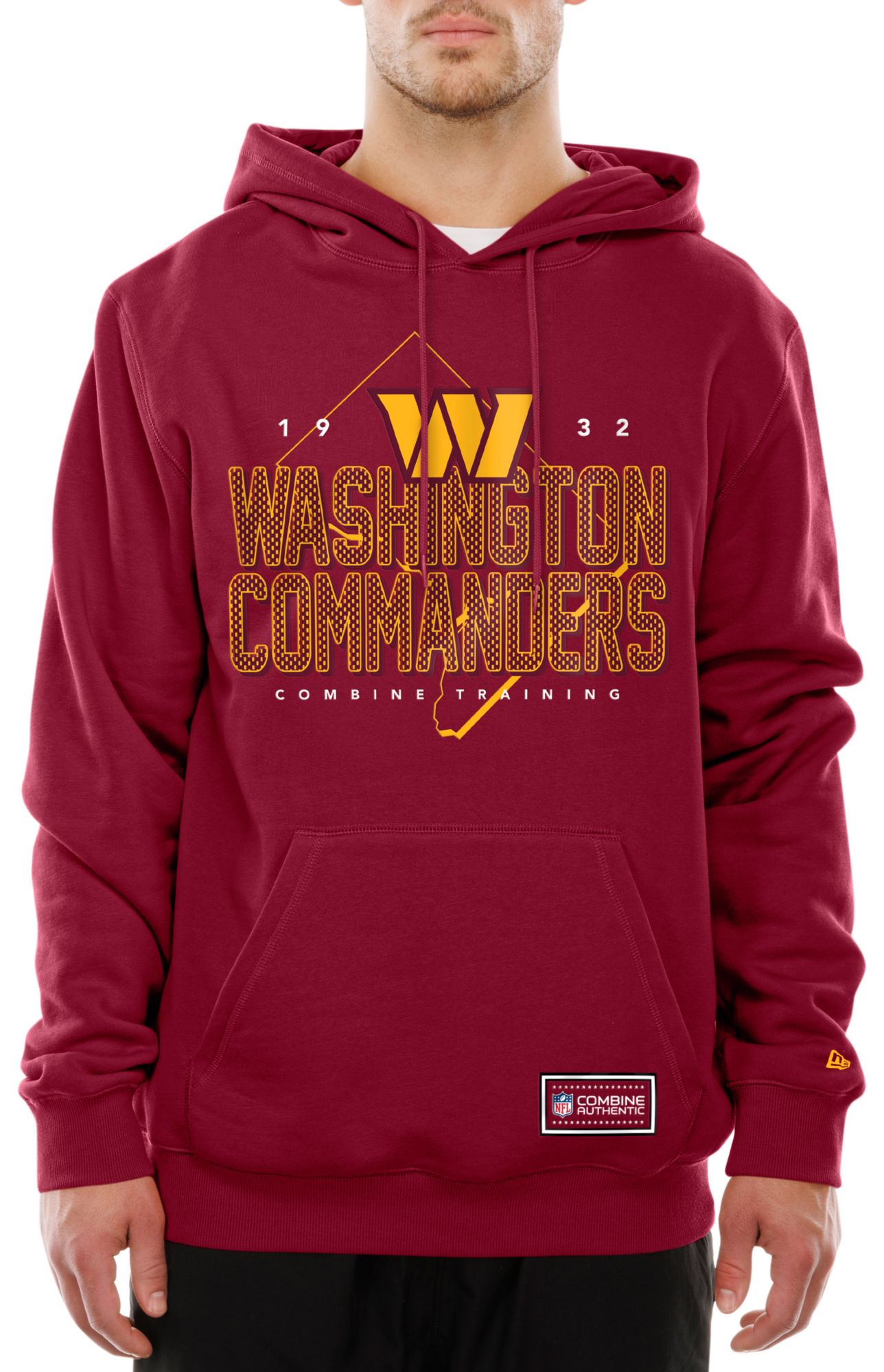 New Era Men's Washington Commanders Dark Red Combine State Pullover Hoodie product image