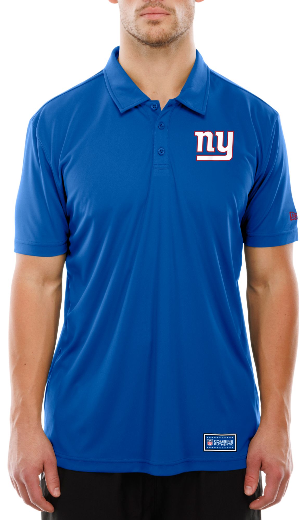 New Era Men's New York Giants Blue Combine Polo product image