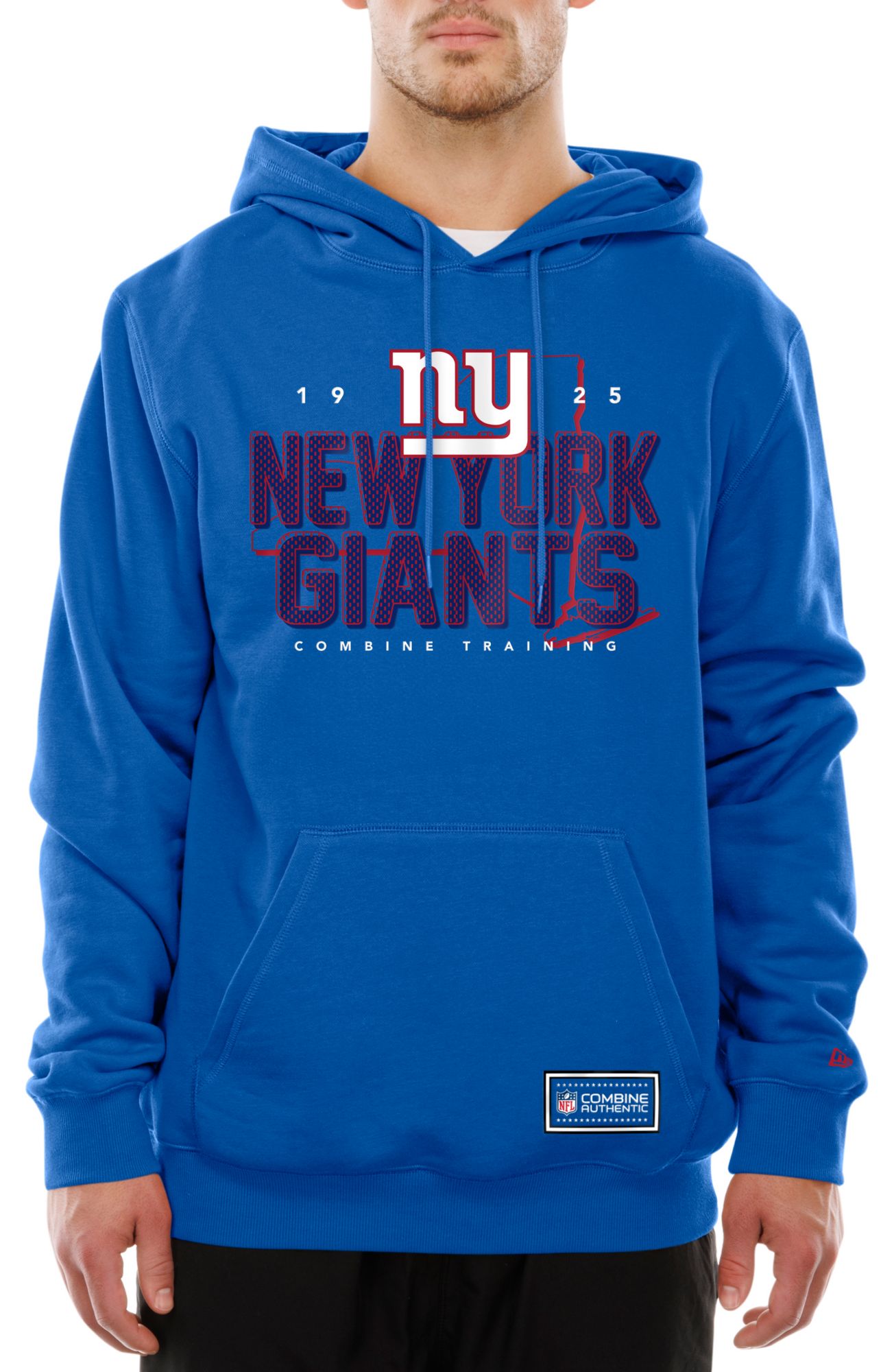 New Era Men's New York Giants Blue Combine State Pullover Hoodie product image