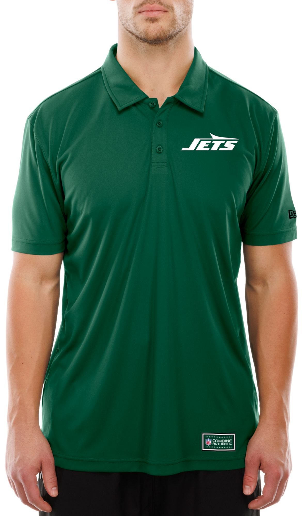 New Era Men's New York Jets Medium Green Combine Polo product image