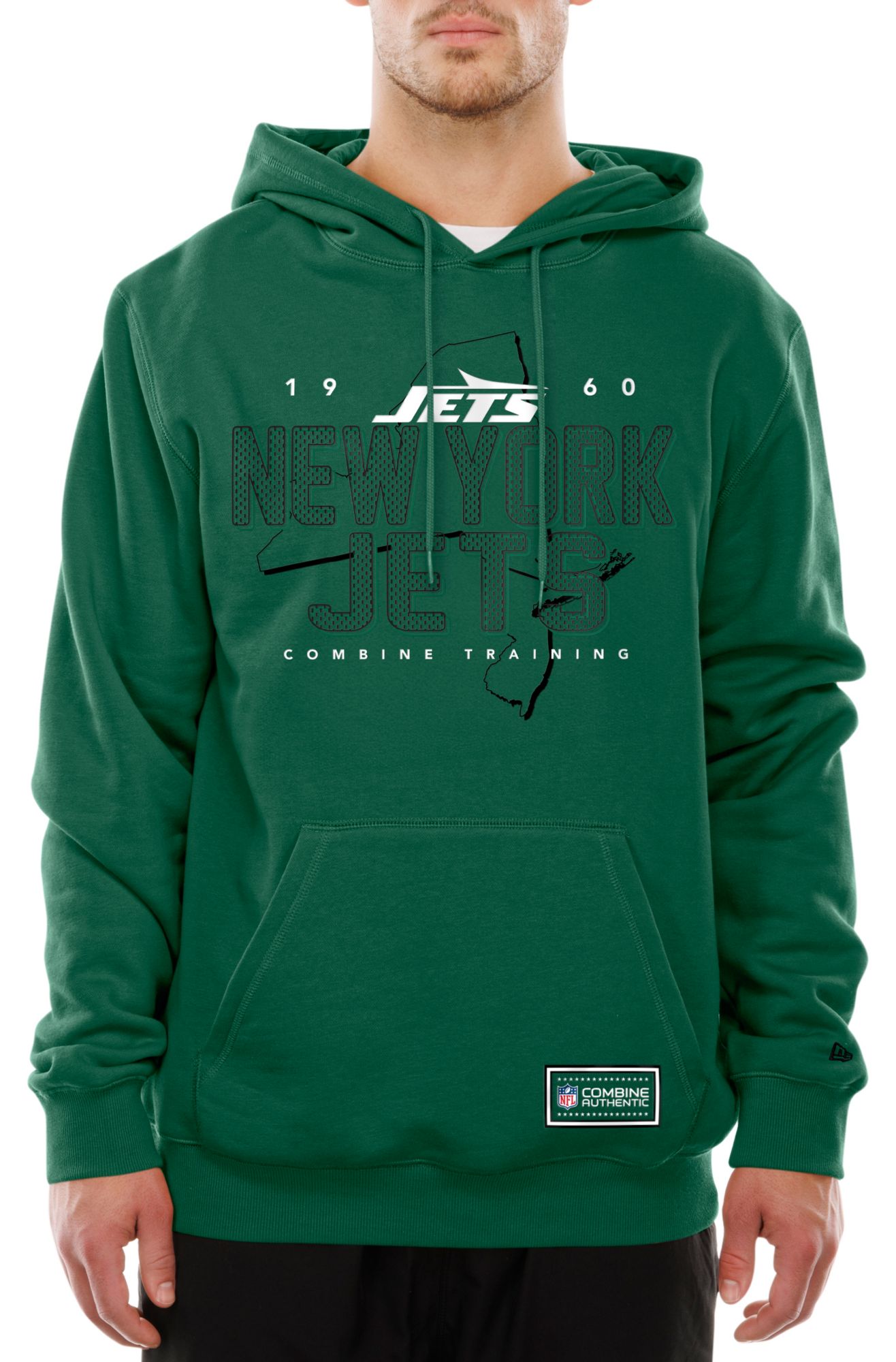 New Era Men's New York Jets Medium Green Combine State Pullover Hoodie product image