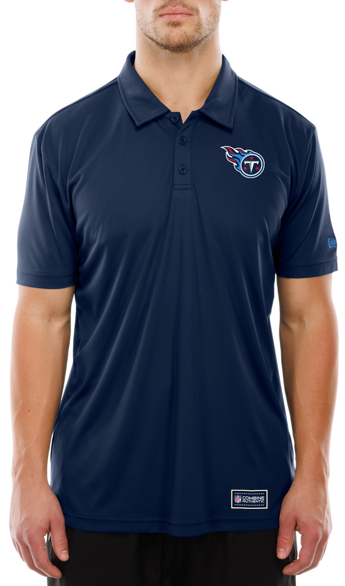 New Era Men's Tennessee Titans Navy Combine Polo product image