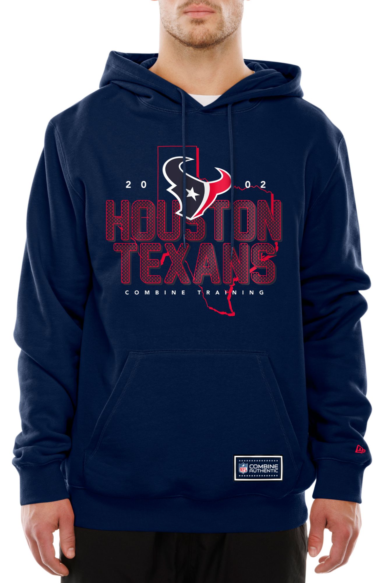 New Era Men's Houston Texans Navy Combine State Pullover Hoodie product image