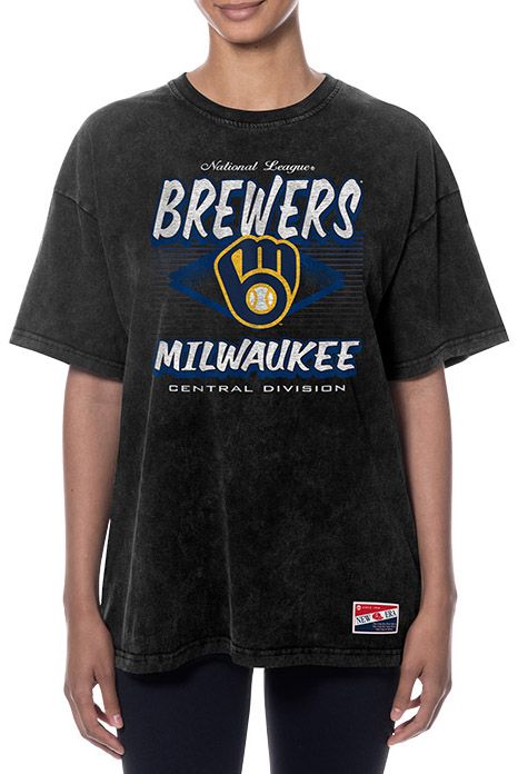 New Era Women's Milwaukee Brewers Black Throwback T-Shirt product image