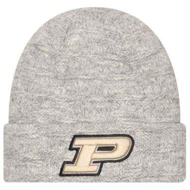 sorry, New Era Women's Purdue Boilermakers Grey Metallic Cuffed Knit Beanie is currently out of stock