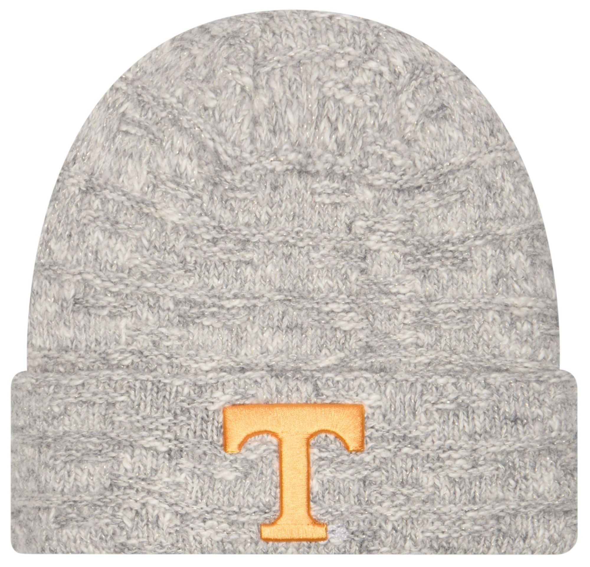 New Era Women's Tennessee Volunteers Grey Metallic Cuffed Knit Beanie product image