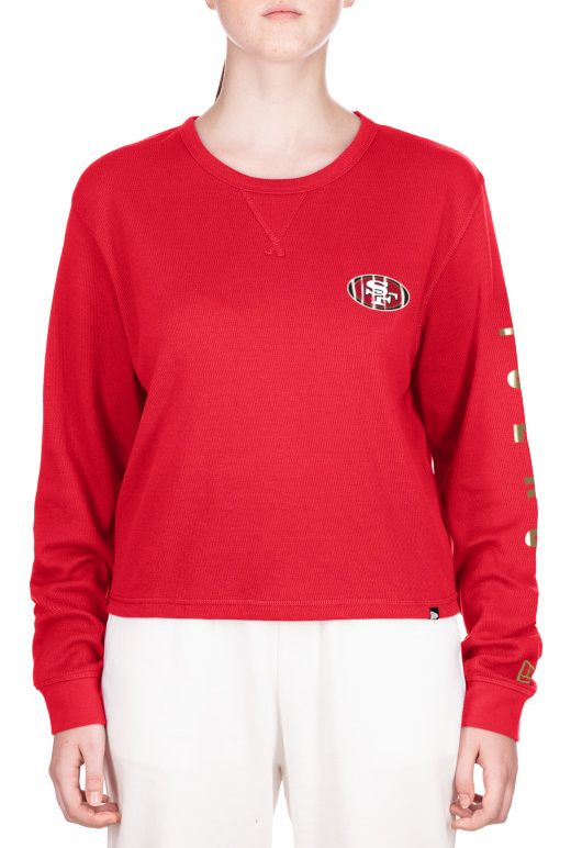 New Era Women's San Francisco 49ers Red Thermal Long Sleeve T-Shirt product image