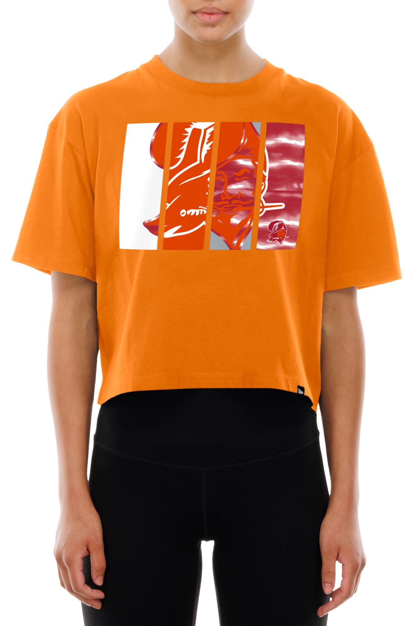 New Era Women's Tampa Bay Buccaneers Orange Panel Boxy T-Shirt product image