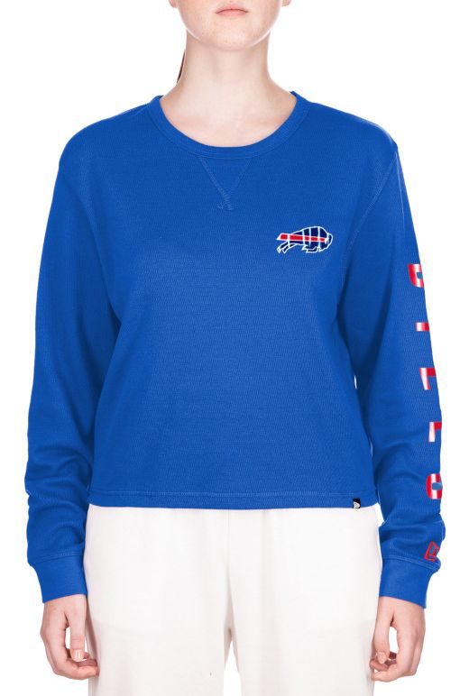 New Era Women's Buffalo Bills Medium Blue Thermal Long Sleeve T-Shirt product image