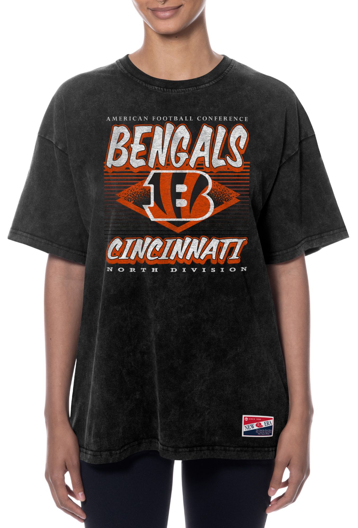 New Era Women's Cincinnati Bengals Black Washed T-Shirt product image