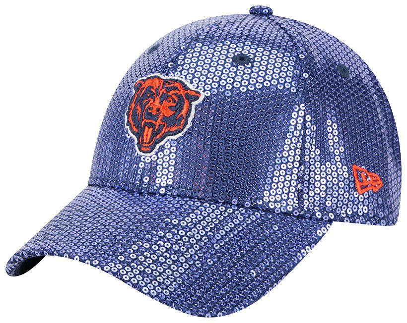 New Era Women's Chicago Bears Navy Sequin 9Forty Adjustable Hat product image