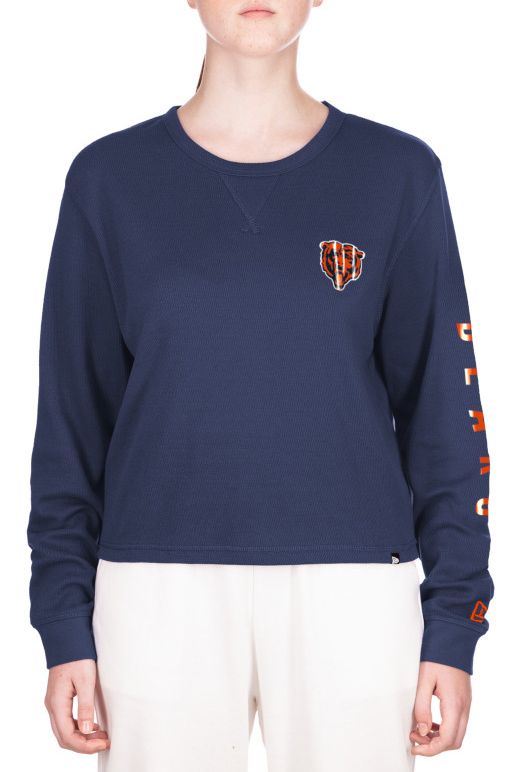 New Era Women's Chicago Bears Navy Thermal Long Sleeve T-Shirt product image