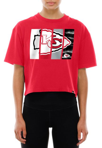New Era Women's Kansas City Chiefs Red Panel Boxy T-Shirt product image
