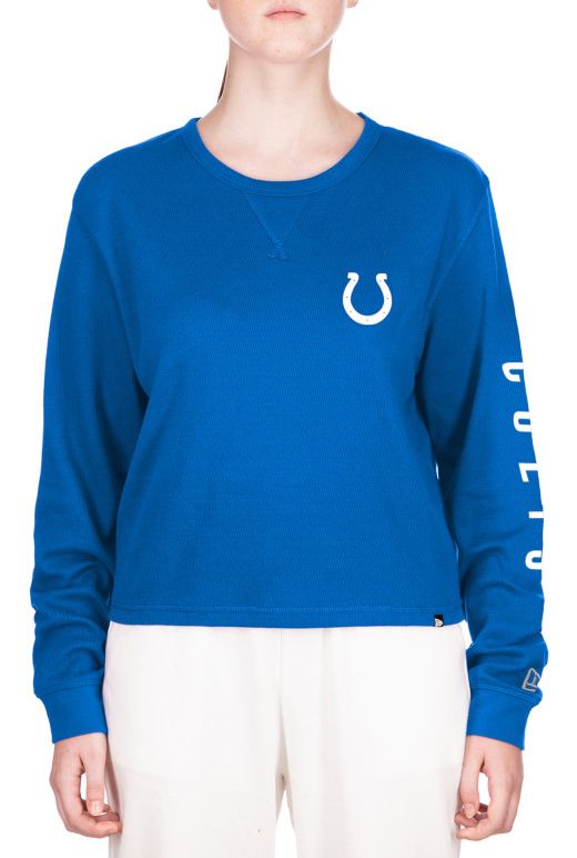 New Era Women's Indianapolis Colts Blue Thermal Long Sleeve T-Shirt product image