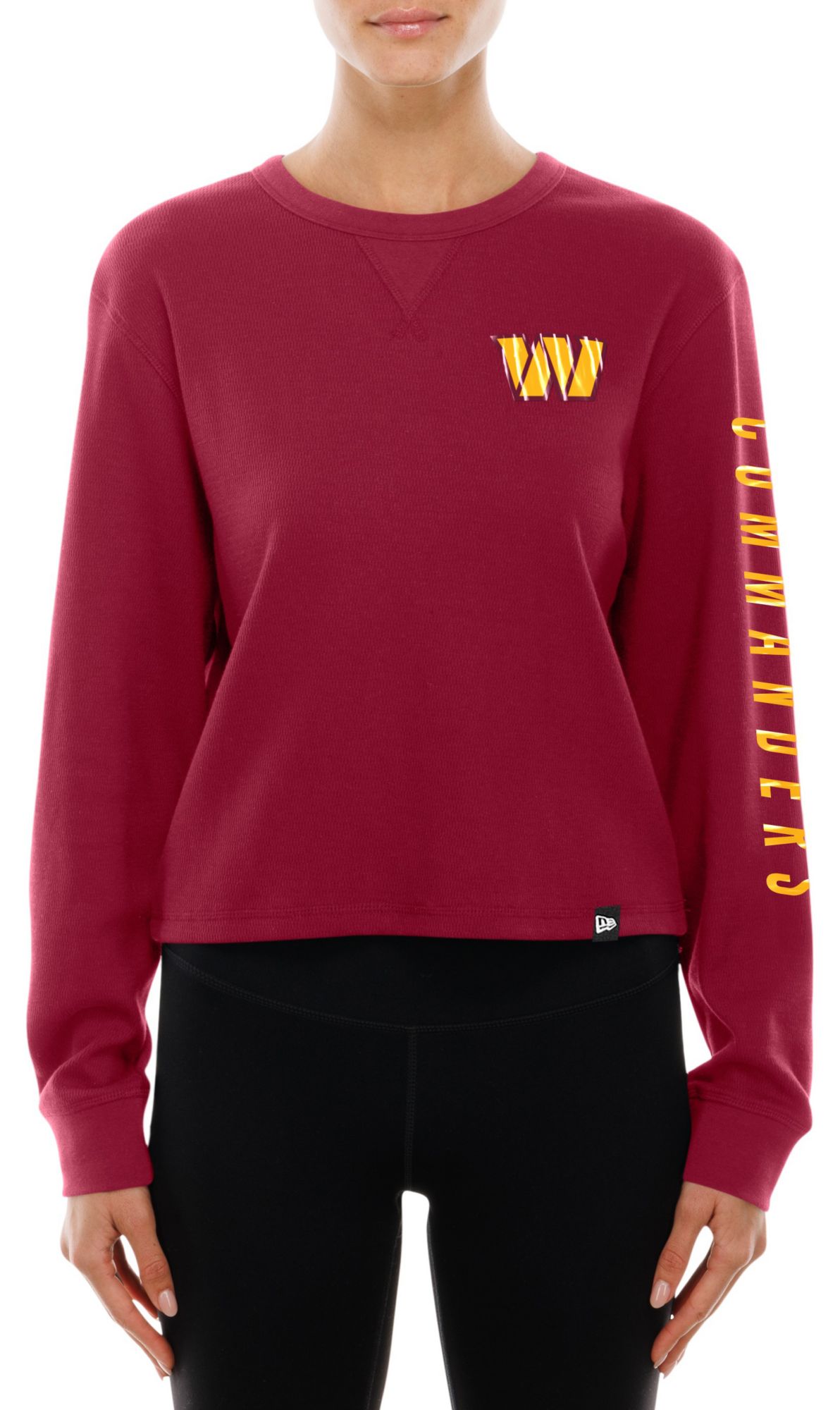 New Era Women's Washington Commanders Dark Red Thermal Long Sleeve T-Shirt product image