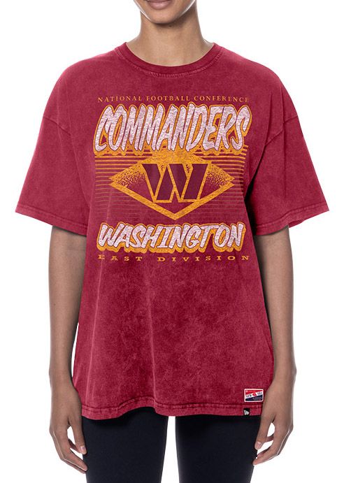 New Era Women's Washington Commanders Dark Red Washed T-Shirt product image