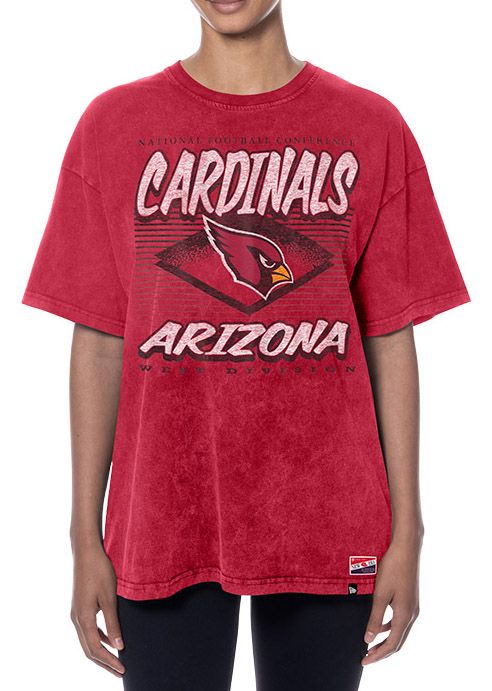 New Era Women's Arizona Cardinals Dark Red Washed T-Shirt product image