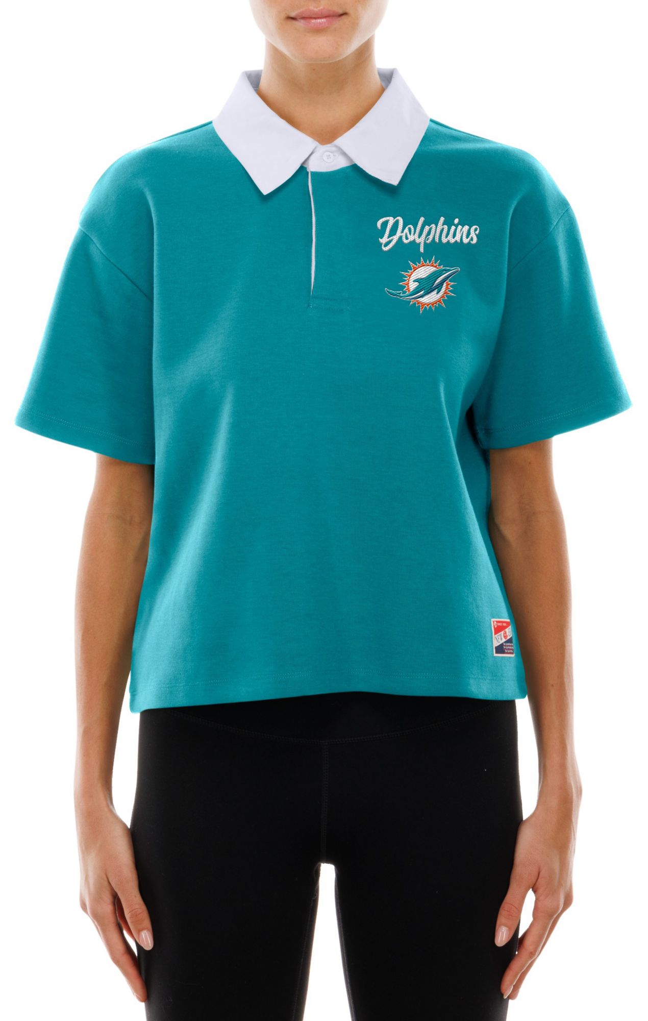 New Era Women's Miami Dolphins Turquoise Polo product image