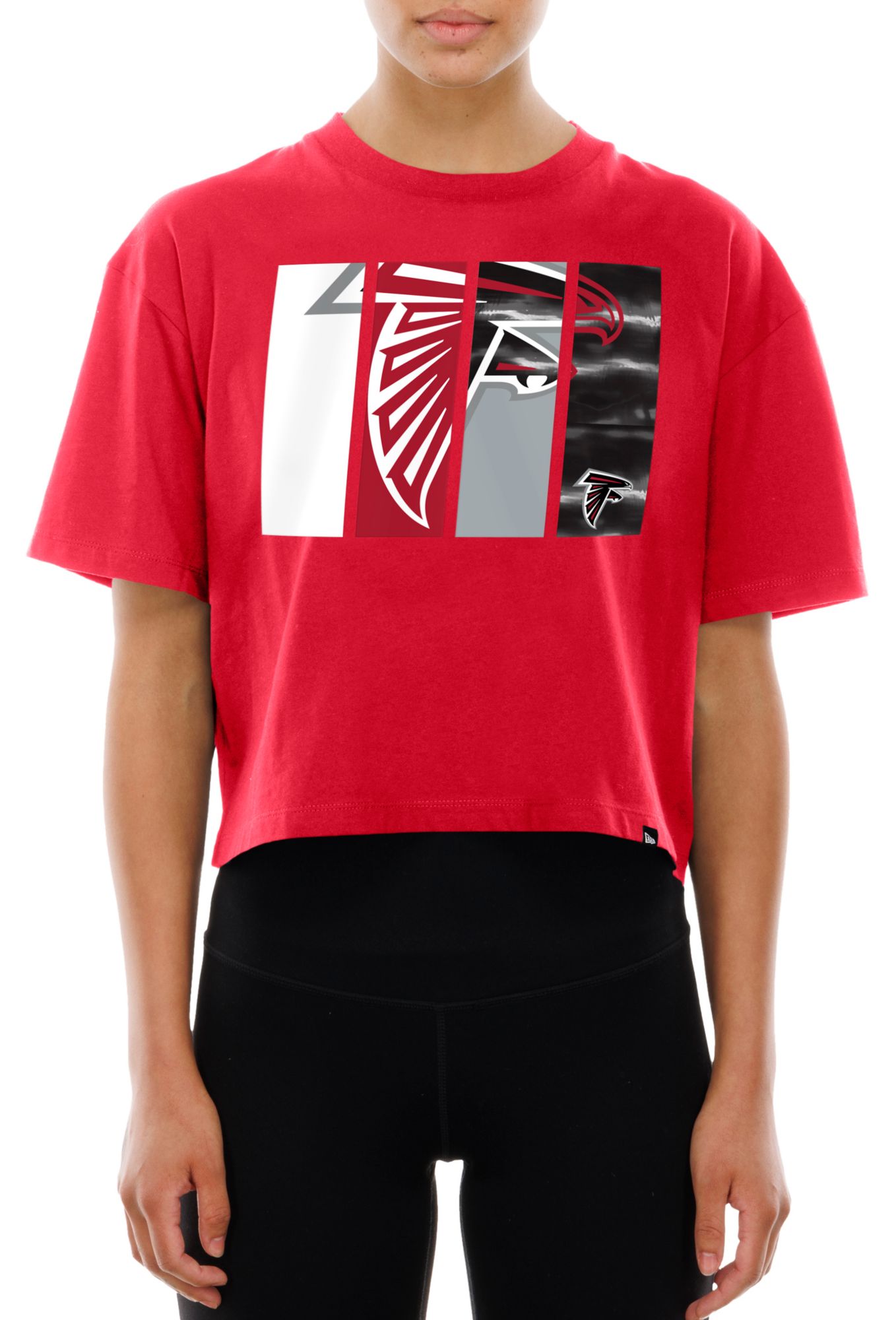 New Era Women's Atlanta Falcons Red Panel Boxy T-Shirt product image