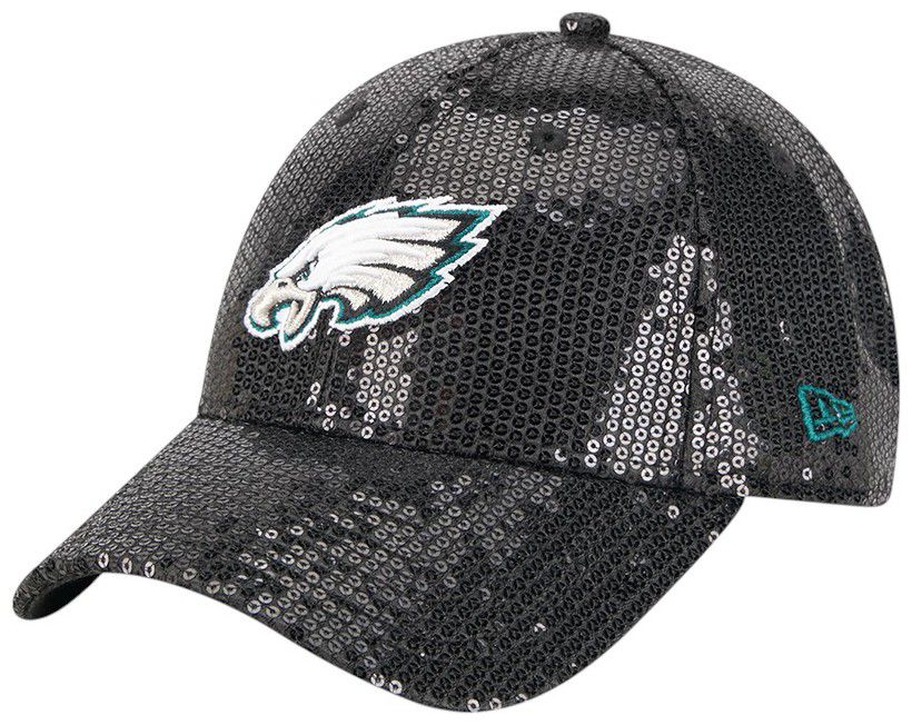 New Era Women's Philadelphia Eagles Teal Sequin 9Forty Adjustable Hat product image