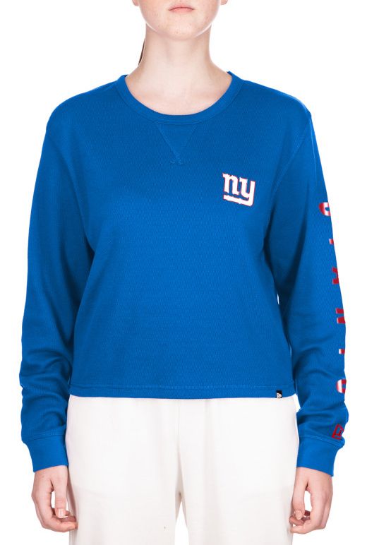 New Era Women's New York Giants Blue Thermal Long Sleeve T-Shirt product image