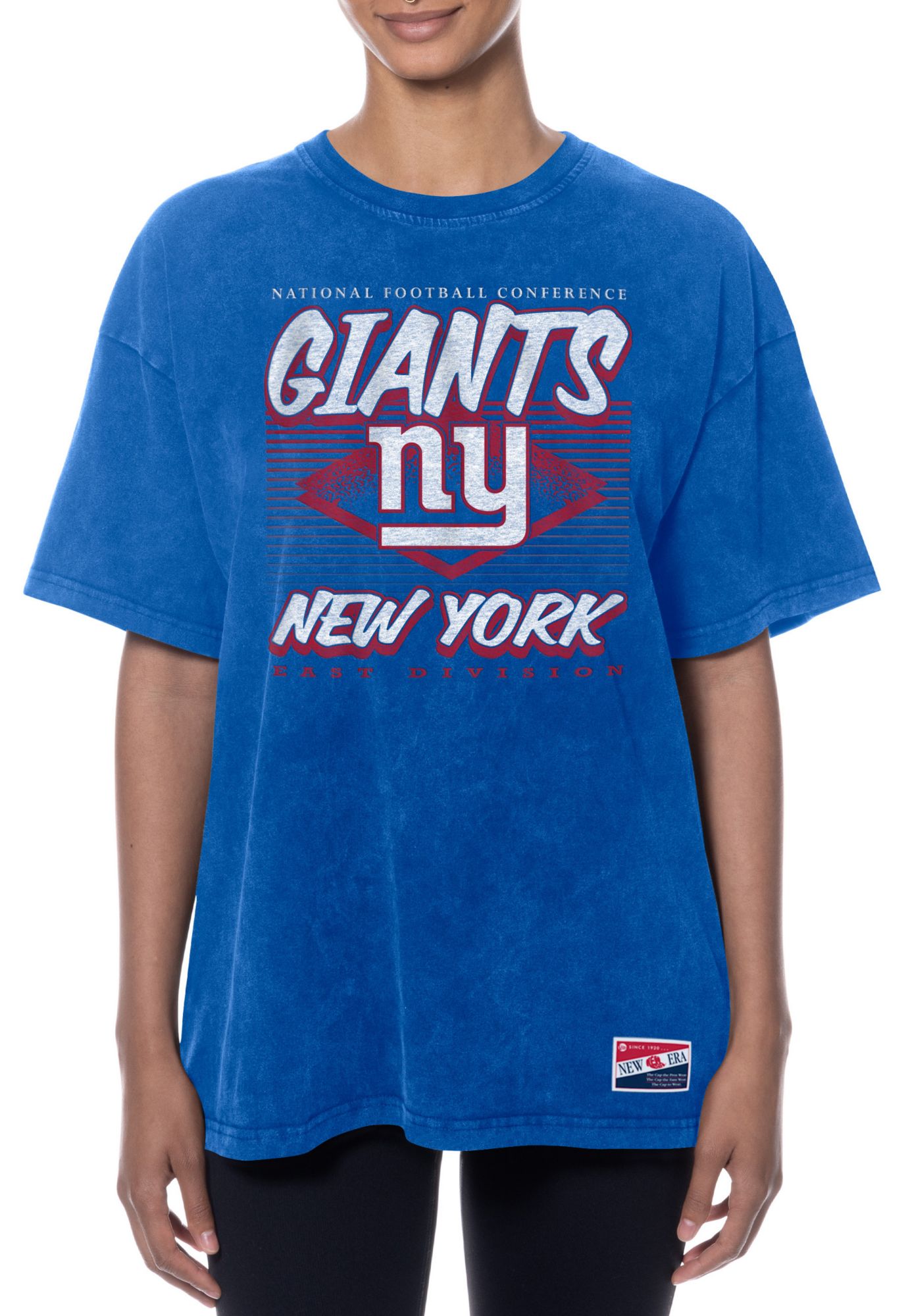 New Era Women's New York Giants Blue Washed T-Shirt product image