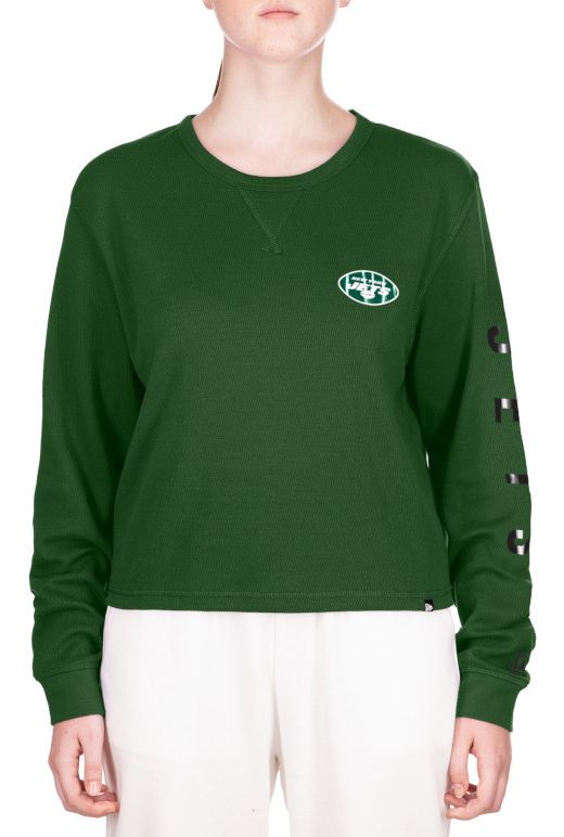 New Era Women's New York Jets Medium Green Thermal Long Sleeve T-Shirt product image
