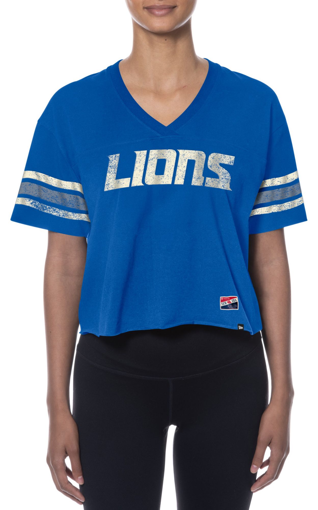 New Era Women's Detroit Lions Blue Sporty T-Shirt product image