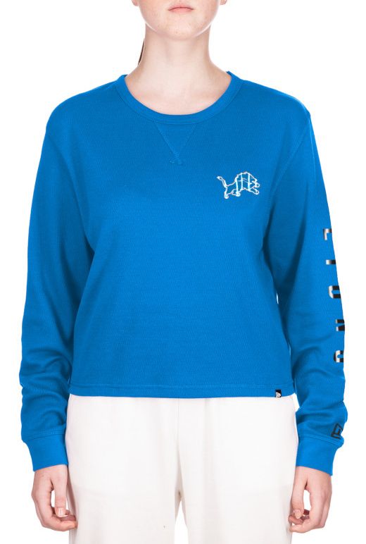 New Era Women's Detroit Lions Blue Thermal Long Sleeve T-Shirt product image
