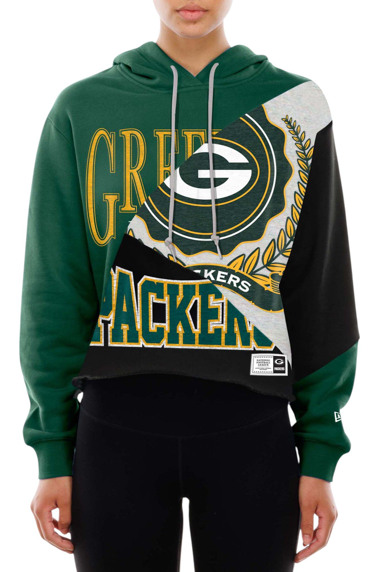New Era Women's Green Bay Packers Injections Split Pullover Hoodie product image