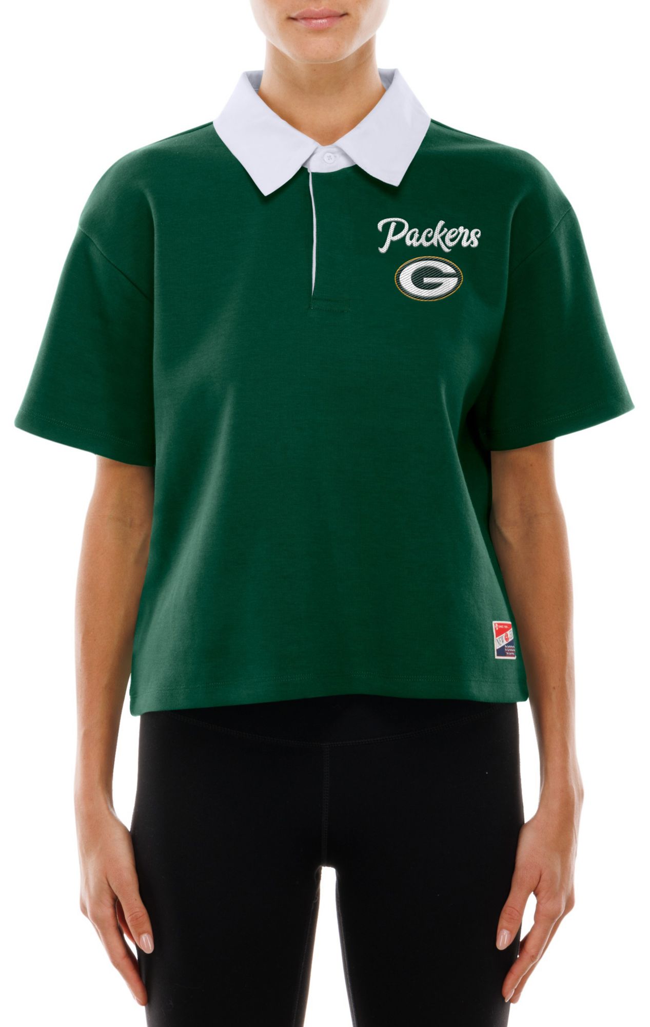 New Era Women's Green Bay Packers Dark Green Polo product image