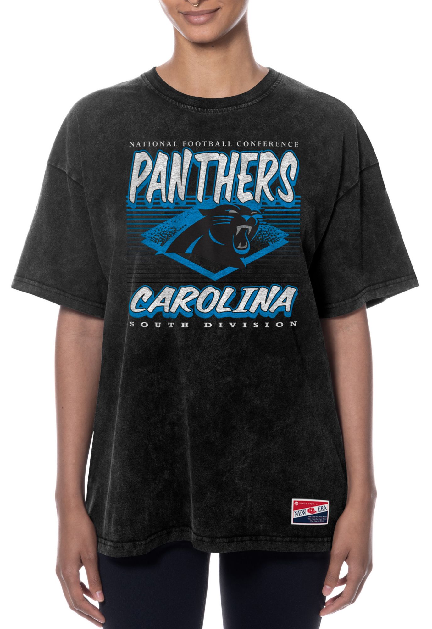 New Era Women's Carolina Panthers Black Washed T-Shirt product image