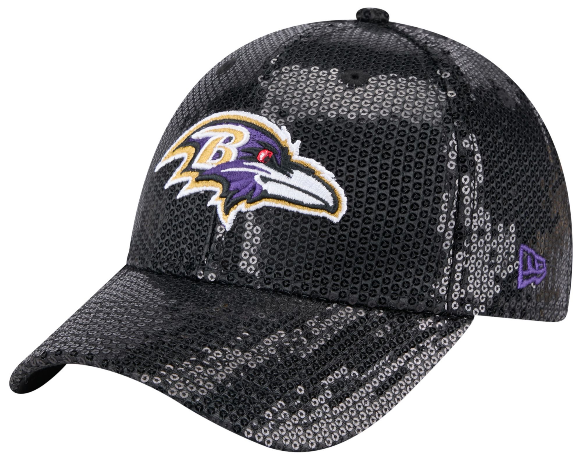 New Era Women's Baltimore Ravens Black Sequin 9Forty Adjustable Hat product image