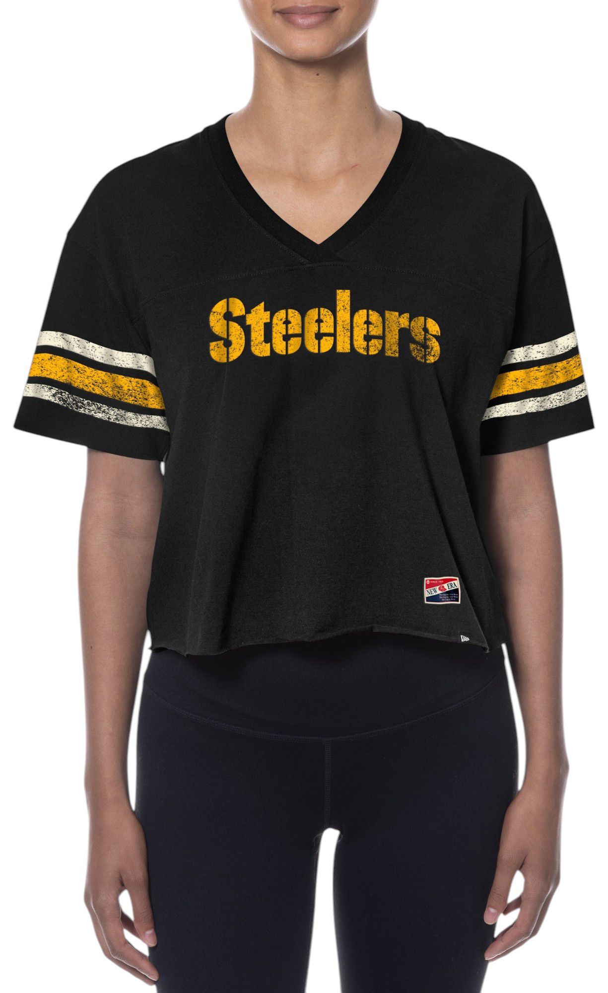 New Era Women's Pittsburgh Steelers Black Sporty T-Shirt product image