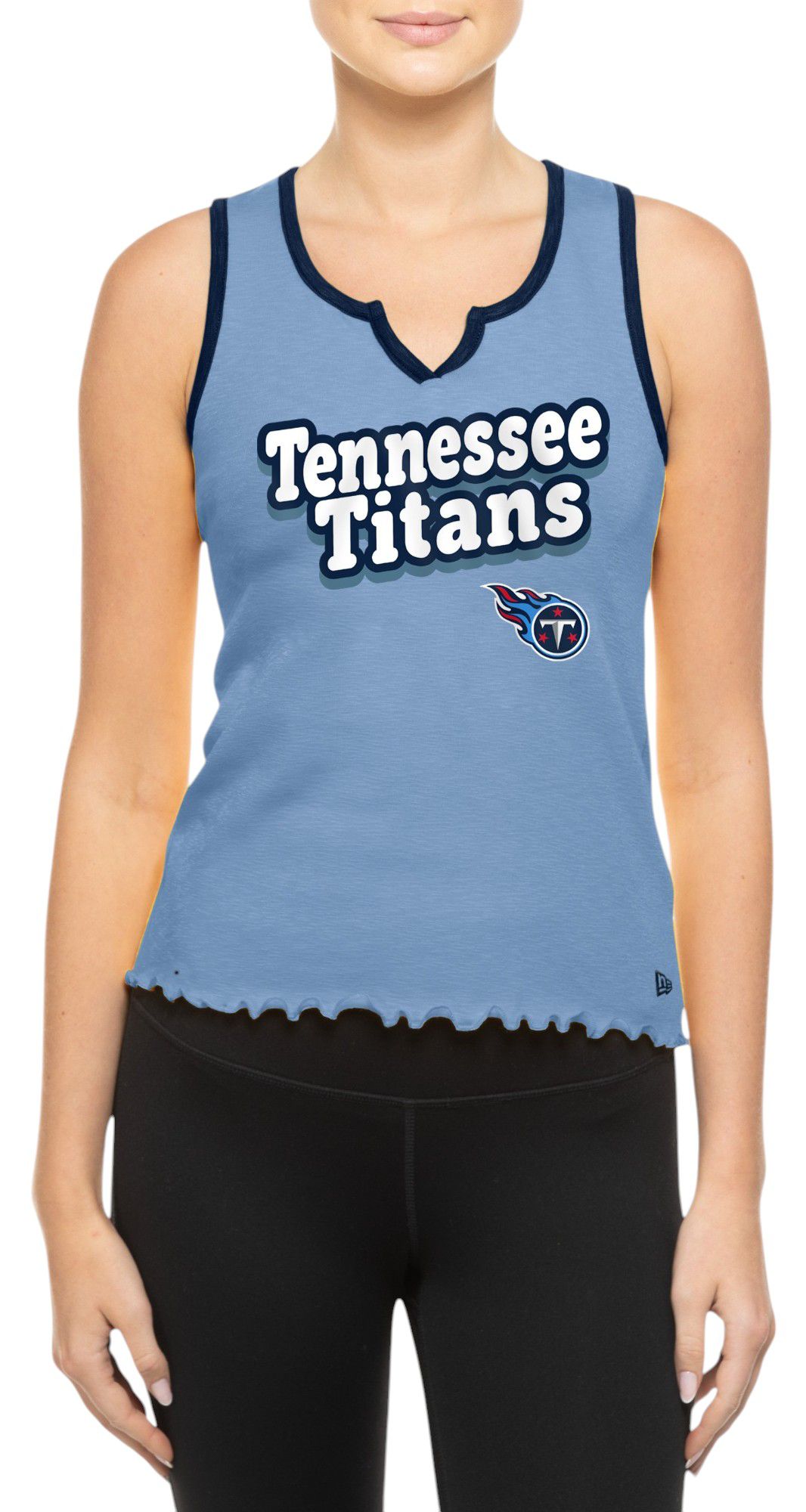 New Era Women's Tennessee Titans Light Blue Wave Edge Tank Top product image