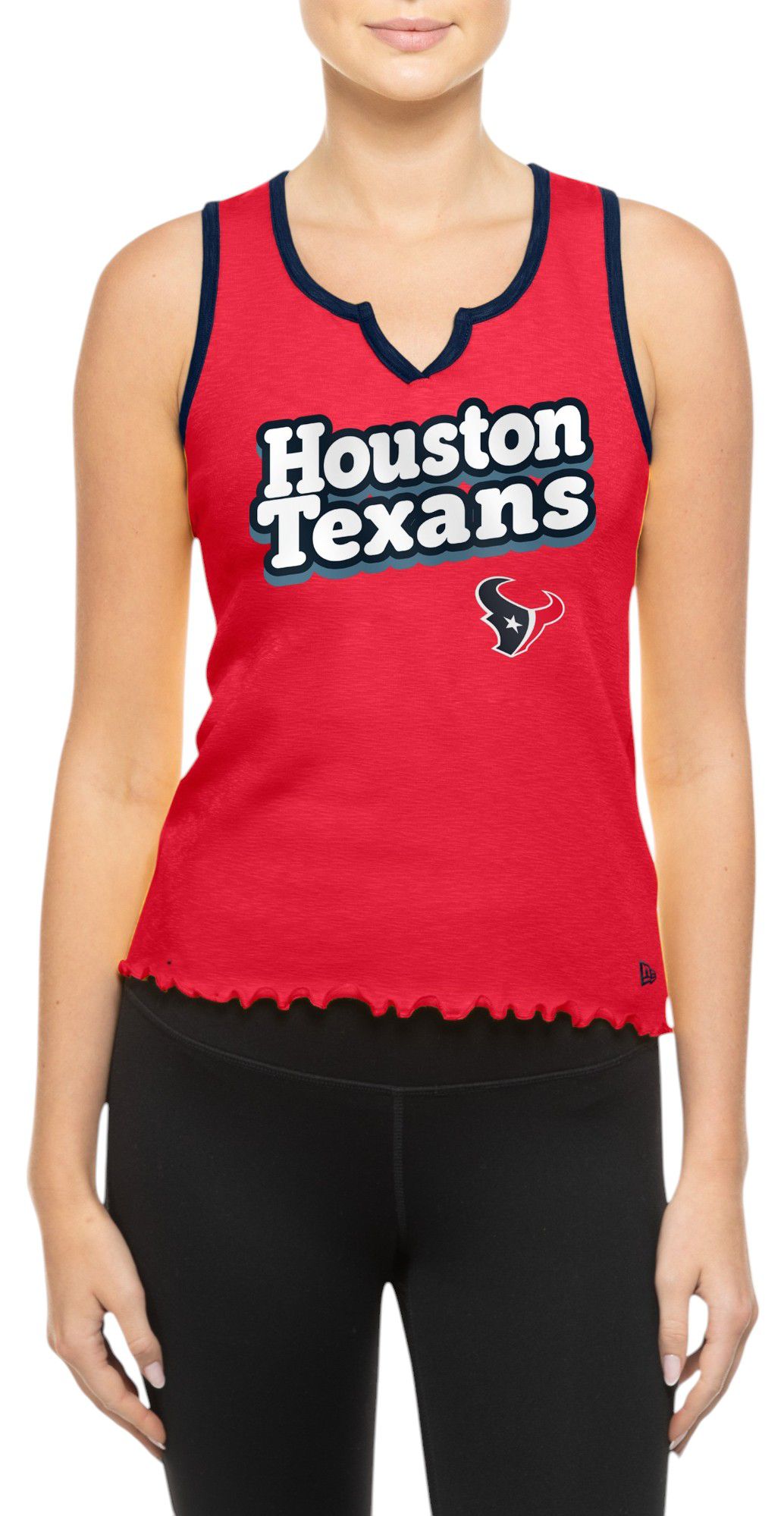 New Era Women's Houston Texans Red Wave Edge Tank Top product image
