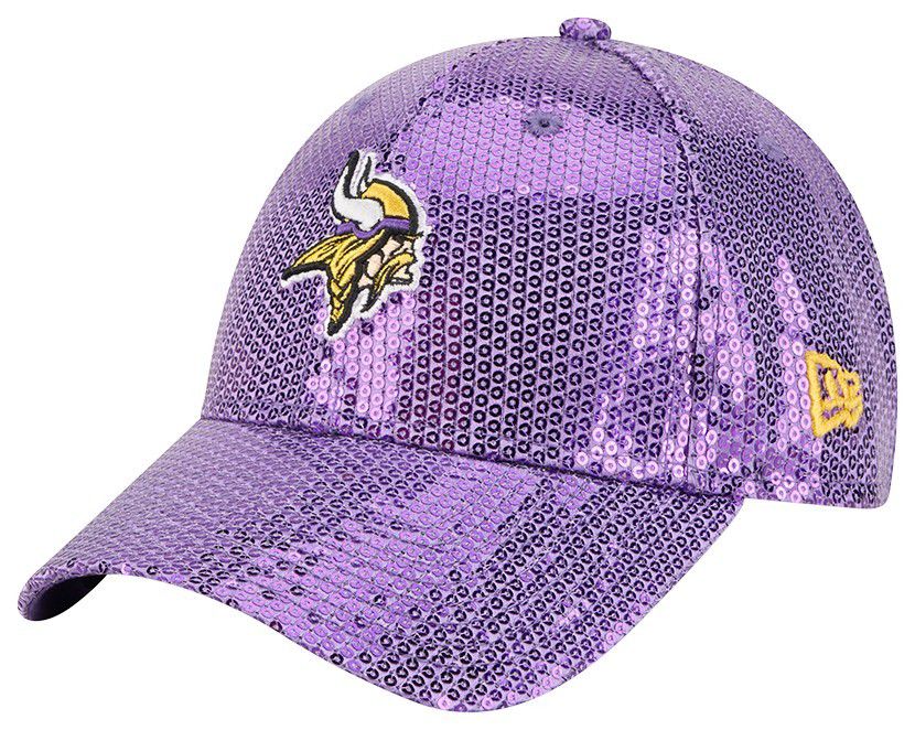 New Era Women's Minnesota Vikings Purple Sequin 9Forty Adjustable Hat product image